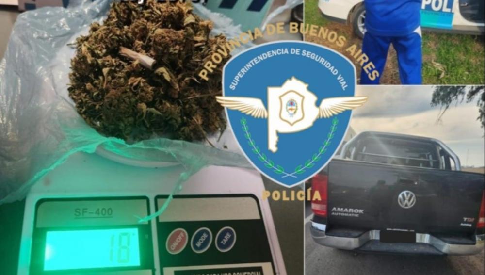 Aprehenden a cuatro sujetos que venían del conurbano con flores de marihuana