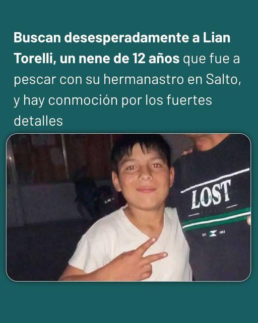 Buscan a Lian Torelli,  un nene de 12 años en Salto