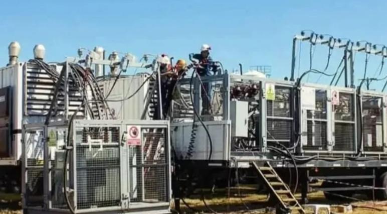 Llegaron cinco generadores de energía a Pergamino: Abastecerá también a Junín para evitar cortes